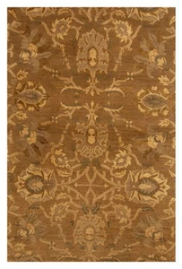 Traditional Hand Knotted Area Rug 3'11" x 6'1" Wool Carpet - Picture 1 of 9