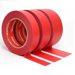 Masking Tape 50mm x 50m Red Aqua Car Painting Water Solvent Resistant Novol - Picture 1 of 6
