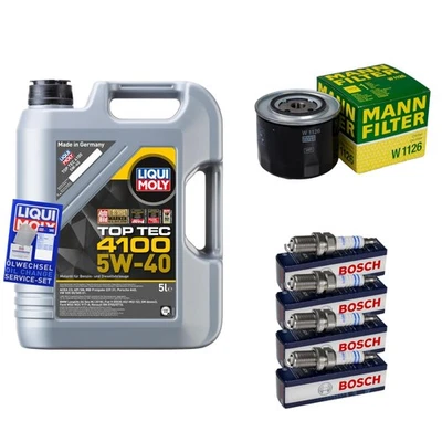 Inspektionspaket 5L LIQUI MOLY 5W-40 für VW Golf IV 1.4 16V 1.6 Audi A3 - Bild 1 von 4