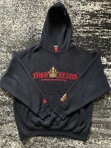 Vintage JNCO JEANS Hoodie Men’s XXL Black Pullover Embroidered Crown Y2K Skater - Picture 1 of 11