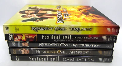 Lot (5) DVD ~ Resident Evil Movies - Resident Evil Trilogy, Degeneration & more - Image 1 of 4