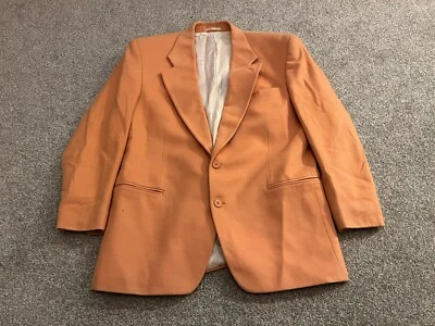 Yves Saint Laurent Pour Homme Vintage Men Wool Jacket Blazer Peach EU 50 UK 40 - Image 1 of 4