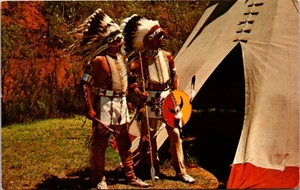 Kiowa Braves in Full Dress Postcards - Picture 1 of 2