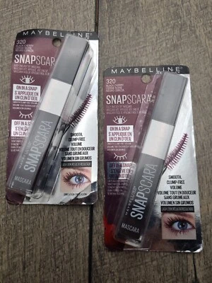 SET OF 2-Maybelline Snapscara Mascara #320 BLACK CHERRY, New, Carded  - Image 1 of 4