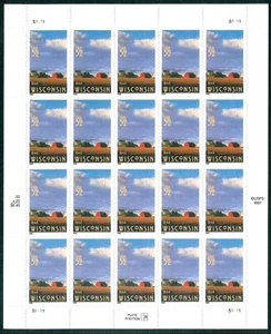 Scott #3206 32¢ Wisconsin Statehood Mint Sheet MNH - Picture 1 of 2