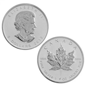 CANADIAN SILVER MAPLE LEAF 2013 9999 FINE SILVER 3 x 1oz COINS ~ SPECIAL OFFER! - Picture 1 of 5