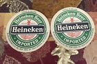 Vtg Heineken Beer Coasters Imported Holland Beer Van Munching Cardboard 2 Sided