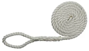 Extreme Max 3006.2801 Twisted Nylon Fender Line - 1/4"x6', weiß, 2er Pack - Bild 1 von 3