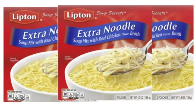 Mezcla de sopa instantánea Lipton Soup Secrets con sabor a caldo de pollo real 4,9 oz paquete de 3 Foto 1 de 4