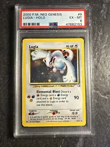 2000 Pokémon Neo Genesis Holographic Holo Lugia 9 /111 PSA 6 EX-MT Graded Rare - Picture 1 of 8
