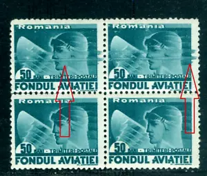 1936 Pilot,Aviation Fund,Eagle wing,FONDUL AVIATIEI,Romania,M.Zwang.20,ERROR,MNH - Picture 1 of 2