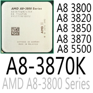 AMD Phenom A8-3800 A8-3820 A8-3850 A8-3870 A8-3870K A8-5500 CPU Processor - Picture 1 of 7