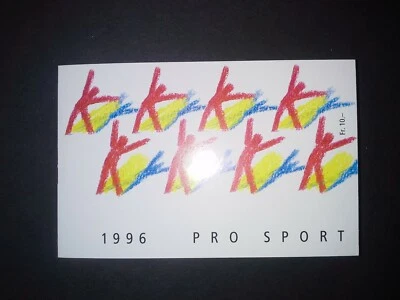 SUIZA 1996, Pro Sport Carnet Completo matasellos Primer Día Y 1504 Mi 1576 Z W80 - Imagen 1 de 2