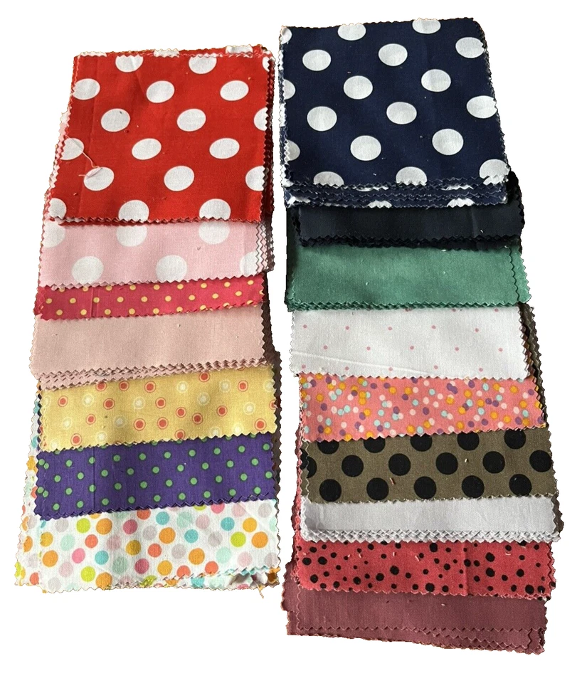 5" Fabric Square CHARM PACK Patchwork Quilting designer variety Qty 50 (Dotty) - Image 1 of 1