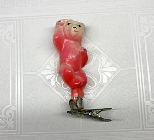 Vintage glass Christmas tree Ornament Dancing Bear - USSR soviet - Picture 1 of 10