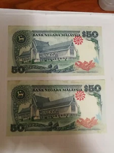 Malaysia Rm50 7th 2pcs RN - Foxing - Picture 1 of 6