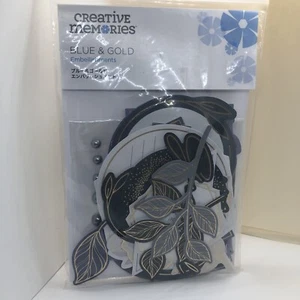Creative Memories Blue & Gold Embellishments Brand New - Picture 1 of 12