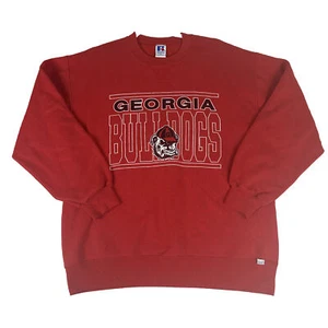 Vintage Russell Athletic Georgia Bulldogs Crew NECK Sweatshirt Mens XL MADE USA - Picture 1 of 10