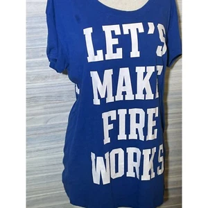 Victoria's Secret S-P PINK Fireworks Tee - Picture 1 of 13