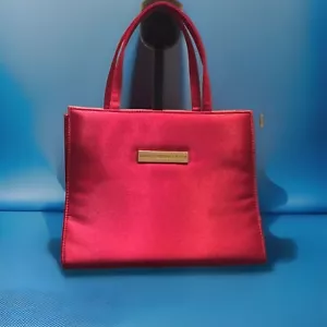 Giorgio Beverly Hills Vintage Satin Make Up/Purse Red - Picture 1 of 6