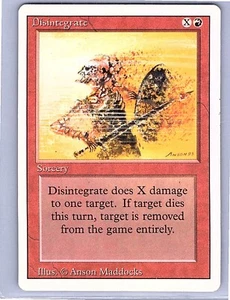 Magic The Gathering Edición Revisada Desintegrate LP Común Magic The Gathering - Imagen 1 de 2