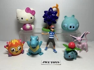 Vintage Pokemon, Hello kitty angry birds Toy Figures Bundle - Joblot - Picture 1 of 9