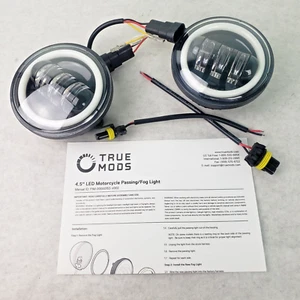 True Mods 4.5"x2" LED Motorcycle Passing/Fog LIghts - Picture 1 of 8