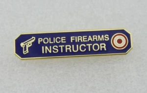 Police Firearms Instructor Citation Bar pin - Blue - Picture 1 of 3