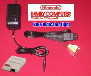 Alimentatore adattatore AC con cavo LED e AV per sistema AV Famicom giapponese NUOVO - Foto 1 di 3