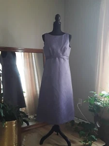  Vestido formal Alfred Sung lavanda gris mediodi dama de honor talla 10 - Imagen 1 de 4