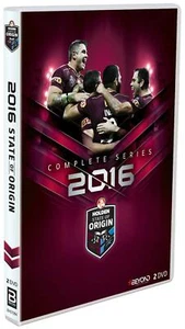 115033 2016 STATE OF ORIGIN COMPLETE SERIES 2 DVD SET THE MIGHTY MAROONS QLD - Foto 1 di 1