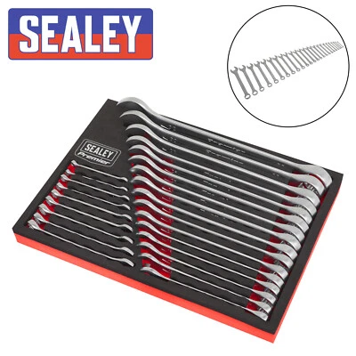 Sealey Premier Range 25 Pc Combination Spanner Set 6 - 32MM Foam Tray. Metric - Image 1 of 4