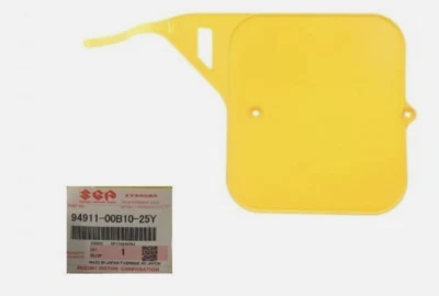 Guardabarros matrícula delantera SUZUKI RM125 RM250 RM465 RM500 94911-00B10-25Y genuino Foto 1 de 2