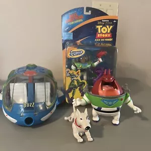 Toy Story Buzz 2001 Mattel Disney Lightyear of Star Command Roboots Buzz + Bonus - Imagen 1 de 11
