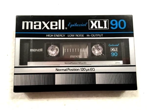 MAXELL XLI 90 casete de audio vintage cinta en blanco sellada Hecho en Japón Tipo I v2 - Imagen 1 de 2