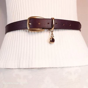 Stylish Dark Purple Belt Womens 12 Medium Faux Leather - Picture 1 of 11