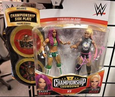 Mattel WWE Championship Showdown Series #1 Banks vs. Bliss Action Figure Signed