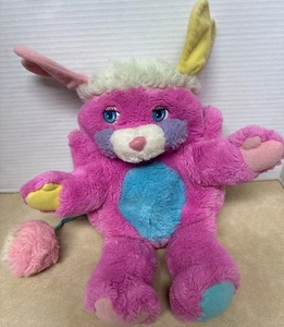 VINTAGE 1980s PINK BLUE PURPLE POPPLES CONVERTS TO ROUND PLUSH STUFFED TOY - Picture 1 of 8