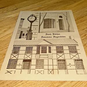 1980s DUTCH KITCHEN RESTAURANT Menu HAGERSTOWN MARYLAND w/ Handwritten Prices - Picture 1 of 11