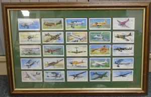 FRAMED Players Cigarette Cards " Aircraft Of The Royal Air Force " Original - Picture 1 of 3
