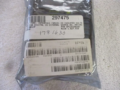 NEW FOXBORO FBM241 Channel Isolated Voltage Monitor P0914TG Rev 0J - Image 1 of 4