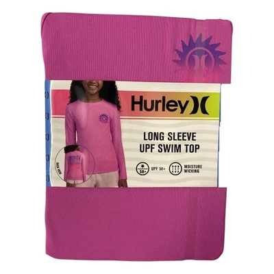 Camiseta UV Hurley feminina manga longa absorção de umidade - Imagem 1 de 3