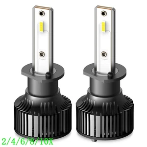 AUXITO H1 LED Headlight Bulbs Low High Beam 6000K White 16000LM Bright X1 2/4X - Picture 1 of 29