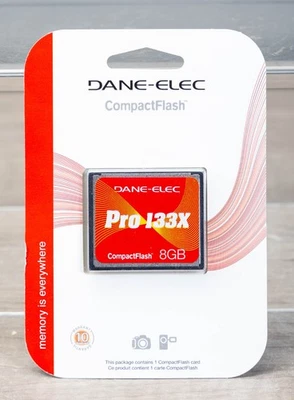 Compact Flash Memory Card 8GB Dane Elec Pro 133X Speed  Brand NEW! - Image 1 of 2