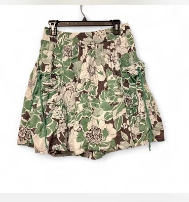 Mossimo Vintage Años 90 Y2K Estampado Hawaiano Patinador Surfista Niña Retro Pequeña Falda Algodón Foto 1 de 4