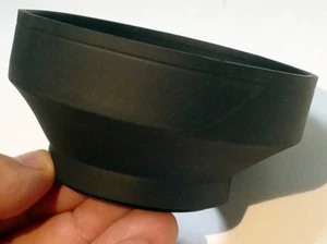 55mm Threaded Rubber Lens Hood Shade double Threaded collapsible Telephoto/ wide - Picture 1 of 4