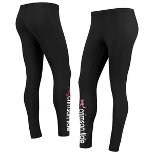 Women's G-III 4Her by Carl Banks Black Alabama Crimson Tide Post Season Leggings - Picture 1 of 3