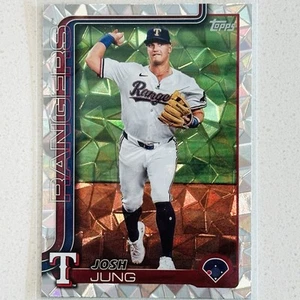 2025 Topps Series 1 Diamante Foil #117 Josh Jung, Texas Rangers - Picture 1 of 1