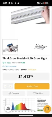 Luz LED de crecimiento para horticultura ThinkGrow Modelo-H 630W Foto 1 de 4