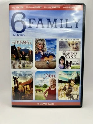 6 Family Movies Collection Pack DVD 2012, 2-Disc Box Set Widescreen Dolly Parton - Image 1 of 4